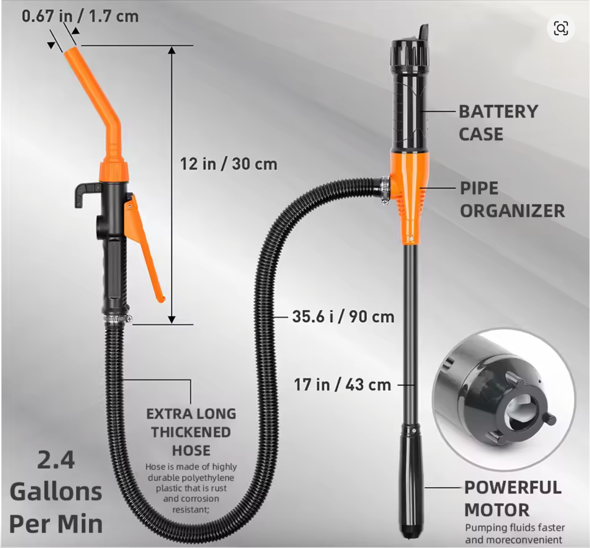 Tranquil Beauty™ Battery-Powered Fuel Transfer Pump