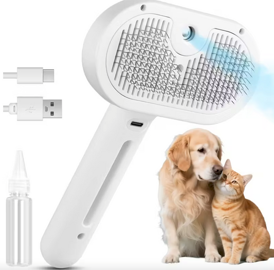 Tranquil Beauty™ Steam Dog Grooming Brush
