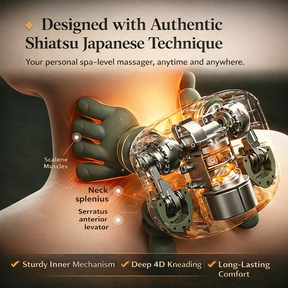 Tranquil Beauty™ Portable Electric Neck & Shoulder Massager